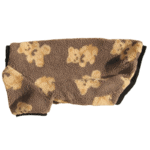 teddy hundtroja brun sida