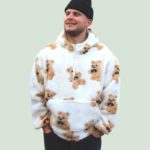 teddytroja hund matcha vit